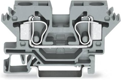 WAGO 284-691 Durchgangsklemme 10mm Zugfeder Grau 25 Stück - Bild 1