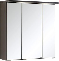 HELD MÖBEL 3D-Spiegelschrank Bologna mit LED-Beleuchtung in Grau, B/H/T: 60 x 66 x 20 cm - Bild 1