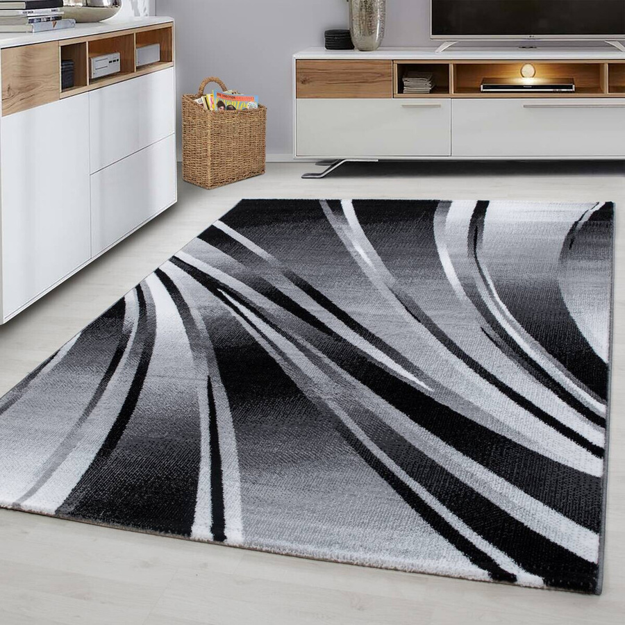 Ayyildiz Teppich PARMA schwarz modern B/L: 80 x 300 cm - Bild 3