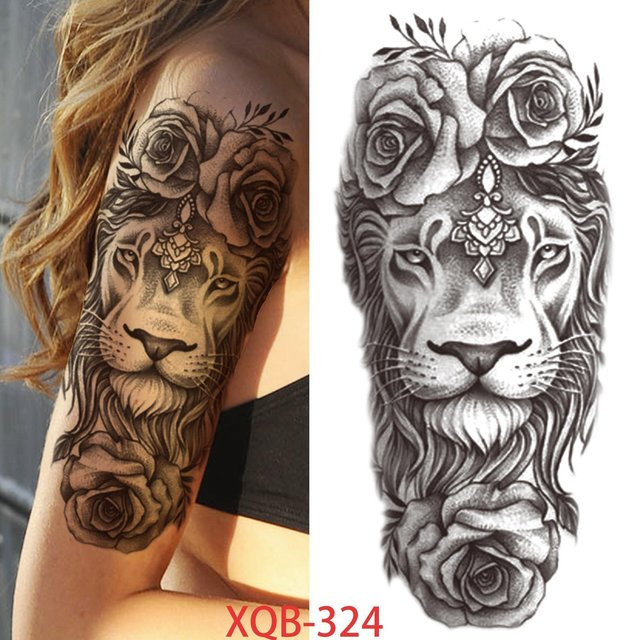 Temporäre Tattoo Aufkleber Flower Love, Unisex, Wasserdicht - Bild 1