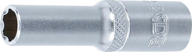 BGS Steckschlüssel-Einsatz Super Lock tief mit 3/8 Zoll Innenvierkant und 9 mm Schlüsselweite in Silber - Bild 2