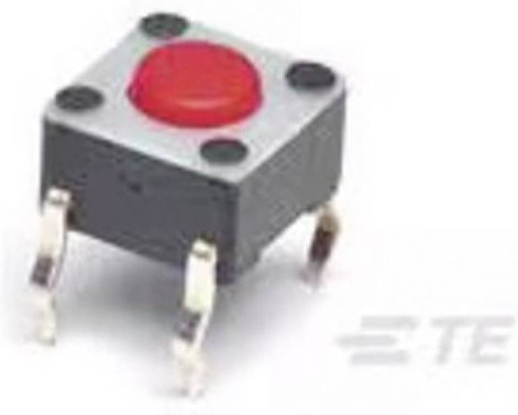 TE Connectivity Drucktaster 2-1825910-7 in Rot - Bild 1