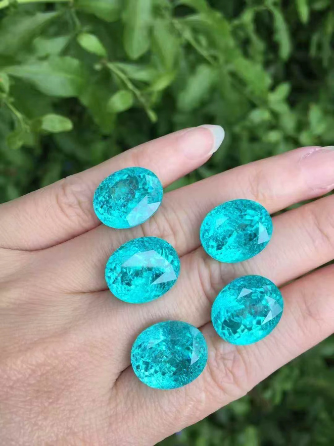 Zhanhao Jewelry Ringe, Paraiba-Turmalin, blaue Diamanten, Perlen - Bild 3