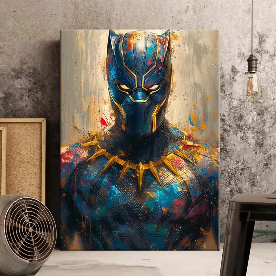 Marvel Avengers Leinwand Wandbild mit Spider-Man, Captain America und Hulk in Mehrfarbig - Bild 2