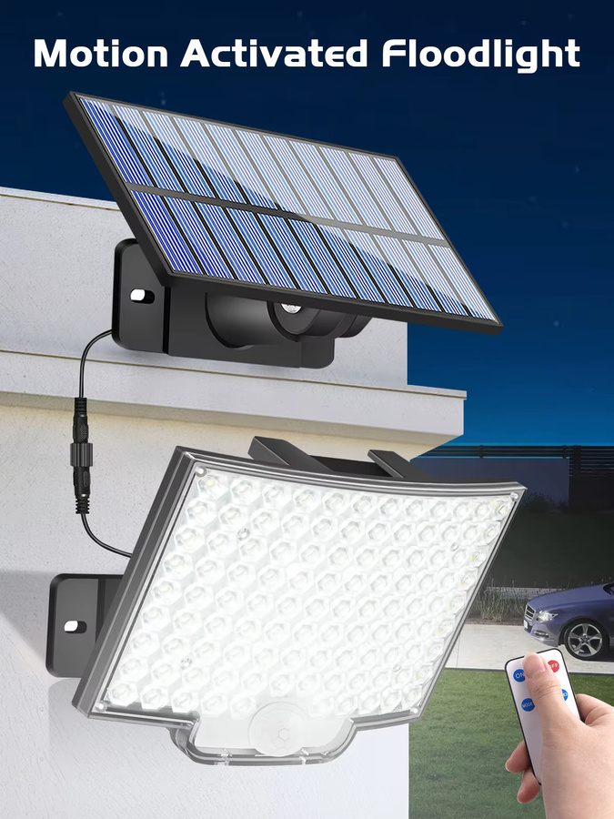 AMARYLLIS LED Solar-Wandleuchte in Schwarz mit Bewegungssensor und IP65 Wasserdichtigkeit für den Außenbereich - Bild 7