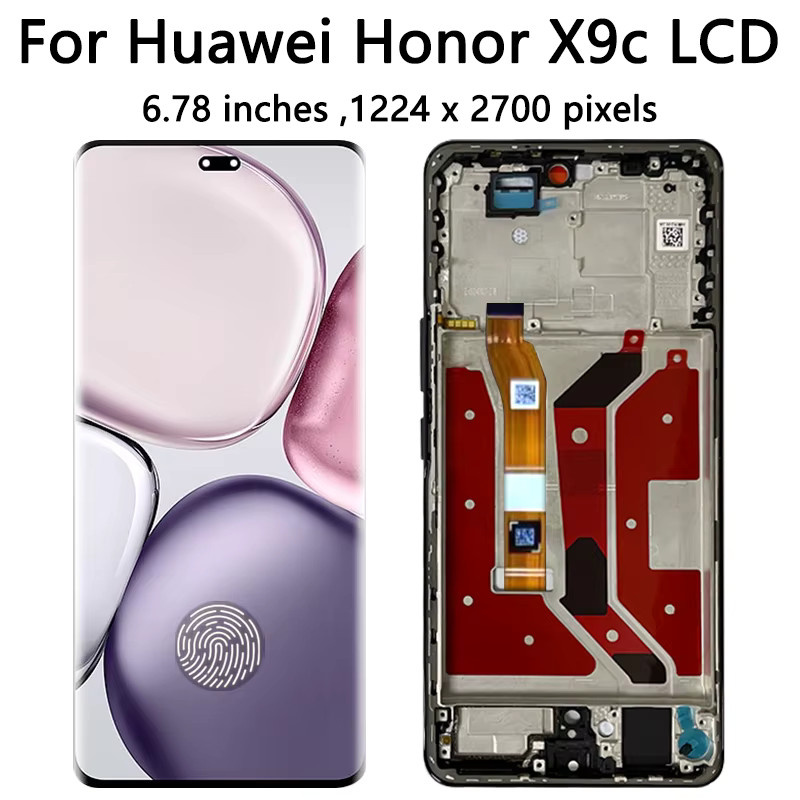 Huawei Honor X9c AMOLED Display mit 120Hz Touchscreen-Digitizer und Fingerabdrucksensor in Schwarz und Multicolour - Bild 3