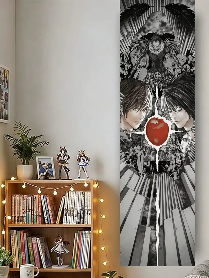 VIKAMA Animations-Wandteppich Night God Moon in Multicolour, Anime-Hintergrund zur Raumdekoration, Breite: 150 cm, Höhe: 40 cm - Bild 4