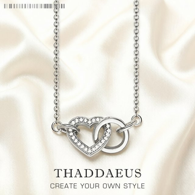 Thaddaeus Halskette, 925 Silber, Zirkonia, Damen - Bild 1