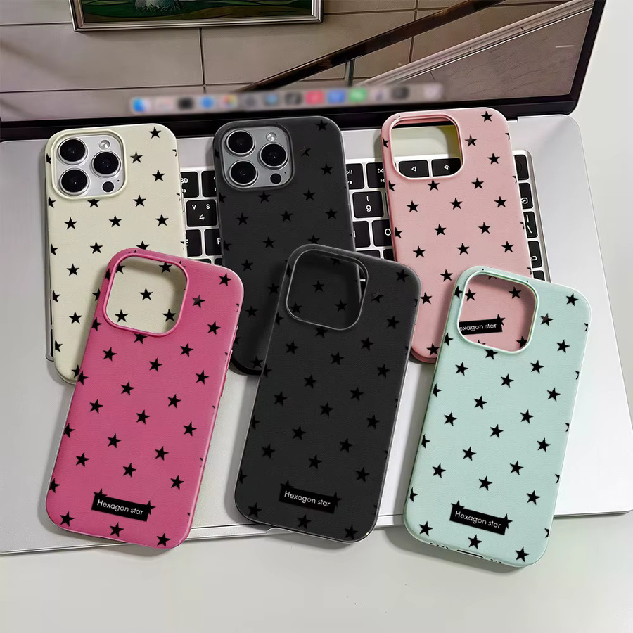 Stoßfeste Silikon-Handyhülle mit Lederoptik für iPhone von AKABEILA in Grün und Multicolour - Bild 4