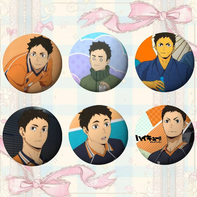 Brosche Anime Daichi Sawamura, Runde Abzeichen, Unisex - Bild 1