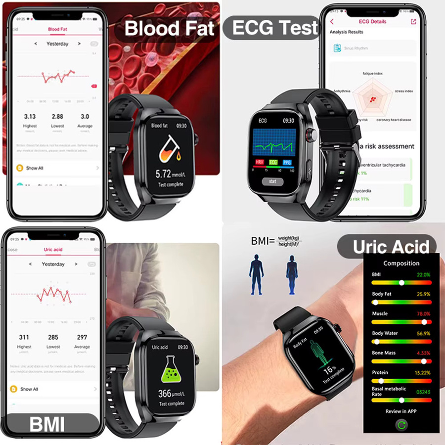 Yaocx Smartwatch 2026 mit 2,04 Zoll AMOLED-Bildschirm, Bluetooth-Anruffunktion, IP68 wasserdicht, 650 mAh Akku, Sport-Smartwatch für Herren und Android, Militärqualität - Bild 3