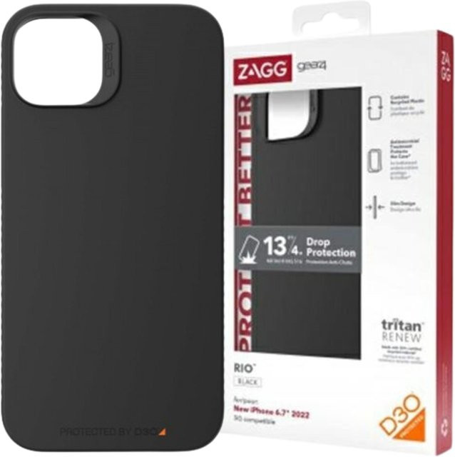 Gear4 Rio Snap Schutzhülle für iPhone 14 Plus und iPhone 15 Plus in Schwarz - Bild 1