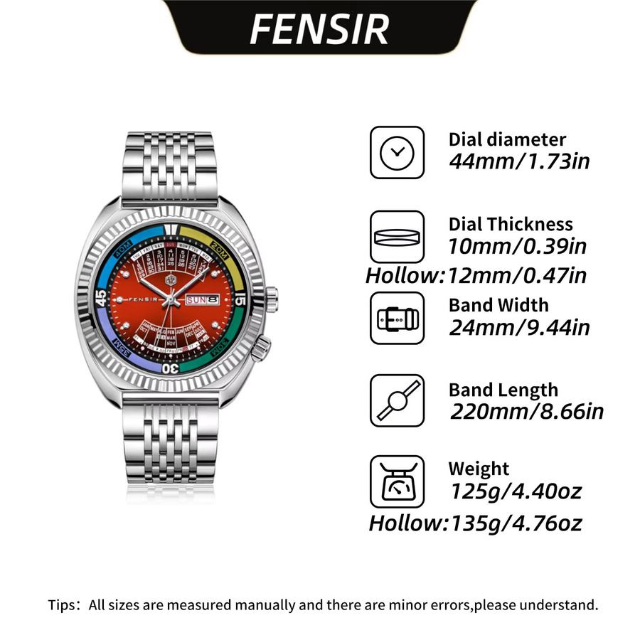 STARPERISH Herrenuhr Quarz, Edelstahl, Blau, Datum, Herren - Bild 5