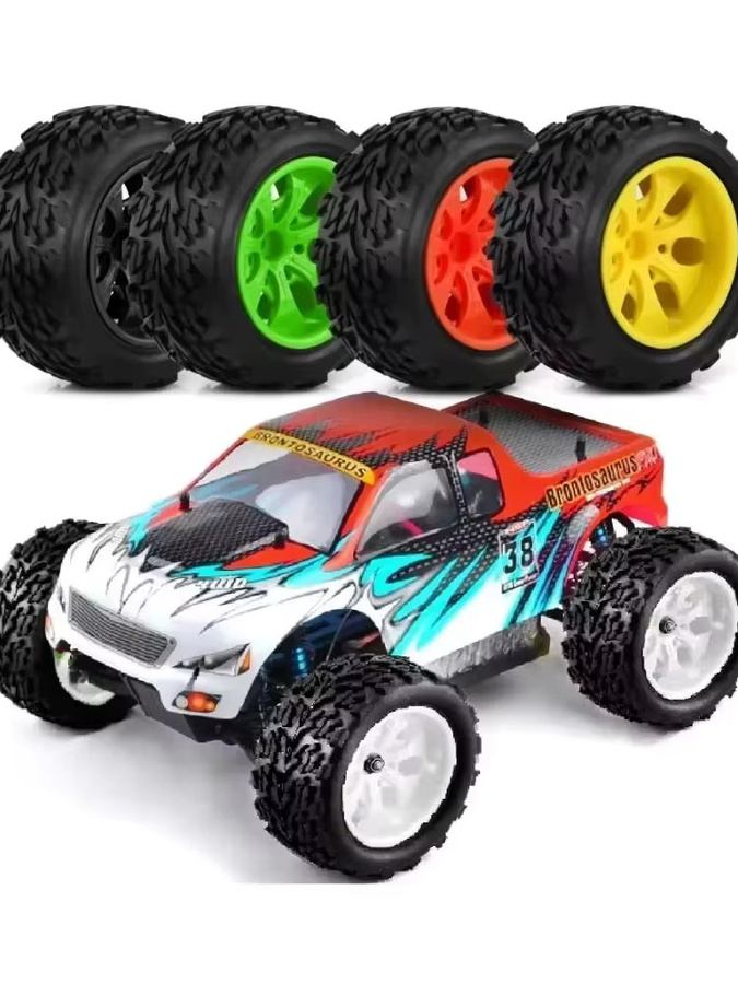 HSP Monster Truck, RC Gummi-Schwamm-Reifen Radfelge, 4-teiliges Set - Bild 4
