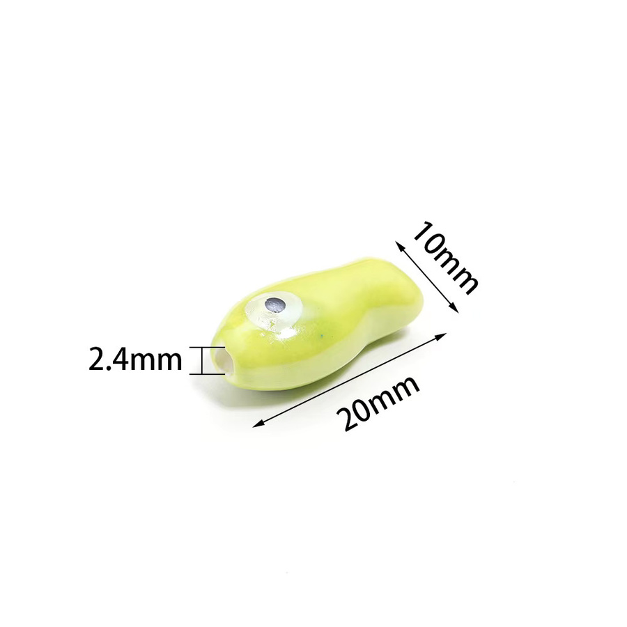 lingsai Keramikperlen, Fisch-Motiv, Porzellanperlen, Unisex - Bild 2