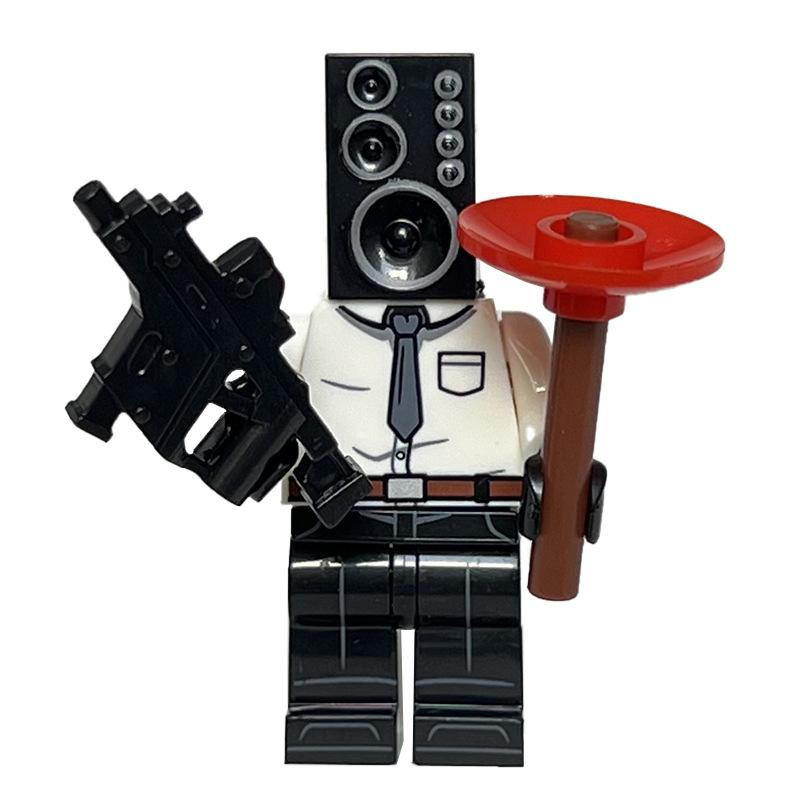 Duke King Skibidi Toilet Men vs. Monitor Building Blocks, Set - Bild 2