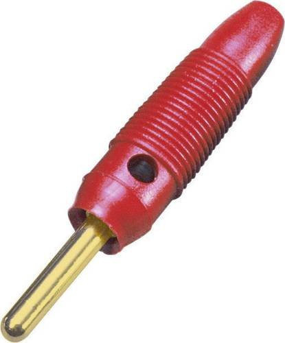 BKL Electronic Bananenstecker gerade Rot mit 4mm Stift-Durchmesser - Bild 1