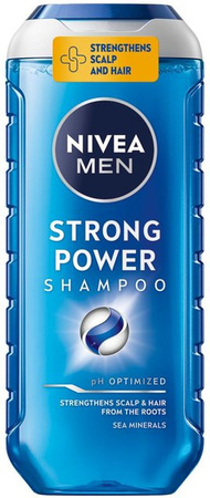 NIVEA Men Strong Power Shampoo, 250 ml, für schwaches und strapaziertes Haar