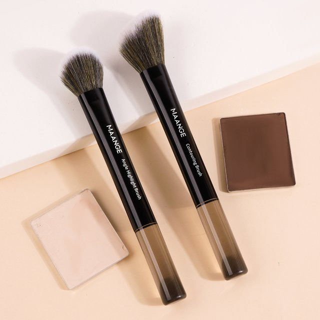 Maange Foundation Make-up Pinsel Set, synthetisches Haar, 2 Stück - Bild 1