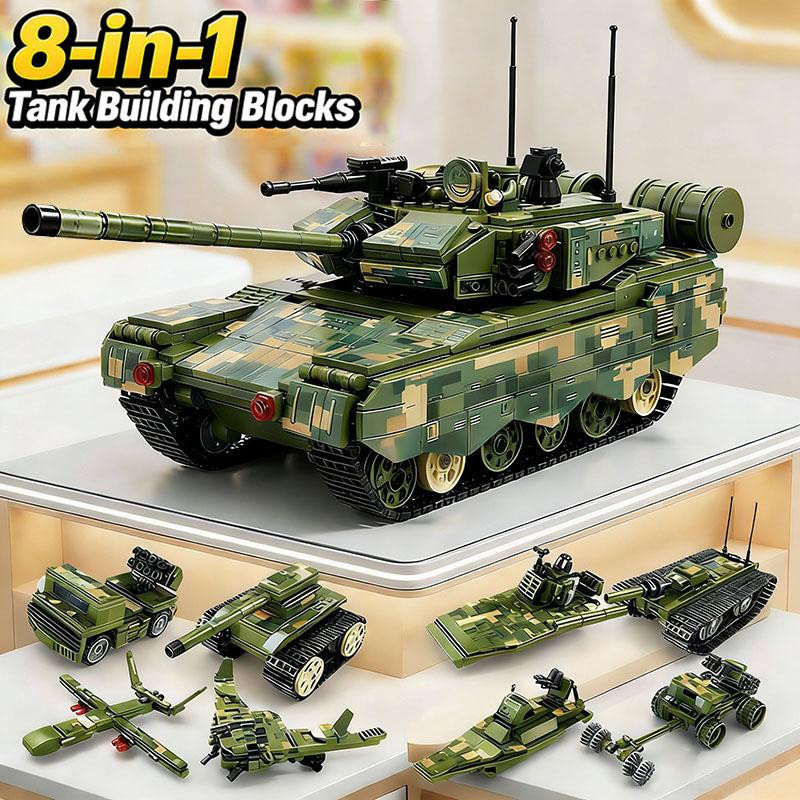 Linyi toy Gepanzertes Kampffahrzeug und Transportfahrzeug Bausteine-Set - Bild 2