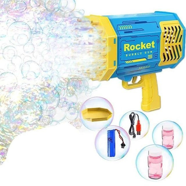 LG-EXPRO Seifenblasenpistole Bazooka-Blaster Blau und Weiß - Bild 1