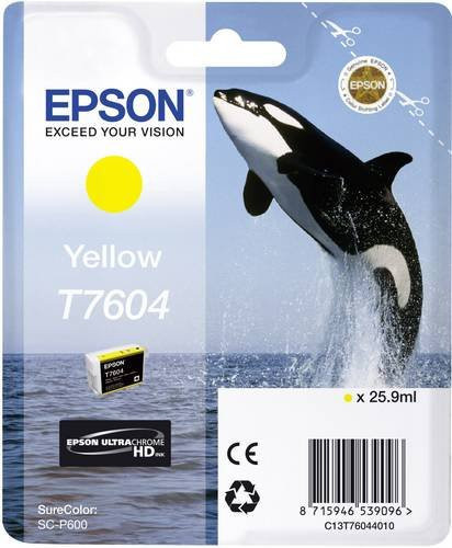 Epson Original T7604 Tintenpatrone Gelb für SureColor SC-P600 - Bild 1