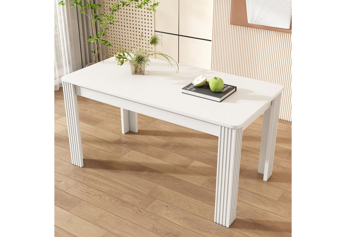 Flieks Esstisch Rechteckiger Esszimmertisch und Schreibtisch B/T/H: 116 x 65 x 75 cm - Bild 1