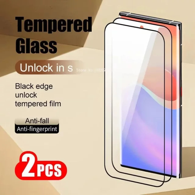 2 Stück Displayschutzfolien aus gehärtetem Glas für Samsung Galaxy S24 S25 Ultra S23 S22 S21 Plus S23 FE Note 20 in Transparent - Bild 1