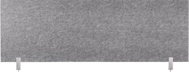 Buchheister Schreibtisch-Set desktopz Klemme grau B/T/H: 150 x 50 x 1 cm - Bild 1