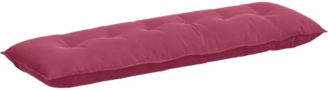 vidaXL Rückenkissen aus Cordstoff in Weinrot, B/H: 160 x 50 cm - Bild 1