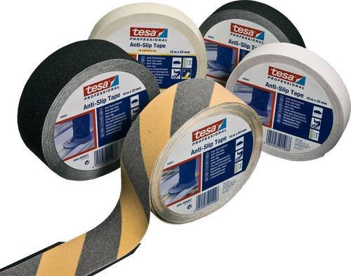 tesa Professional Anti-Rutschband Schwarz, Breite: 25 mm, Länge: 15 m - Bild 1