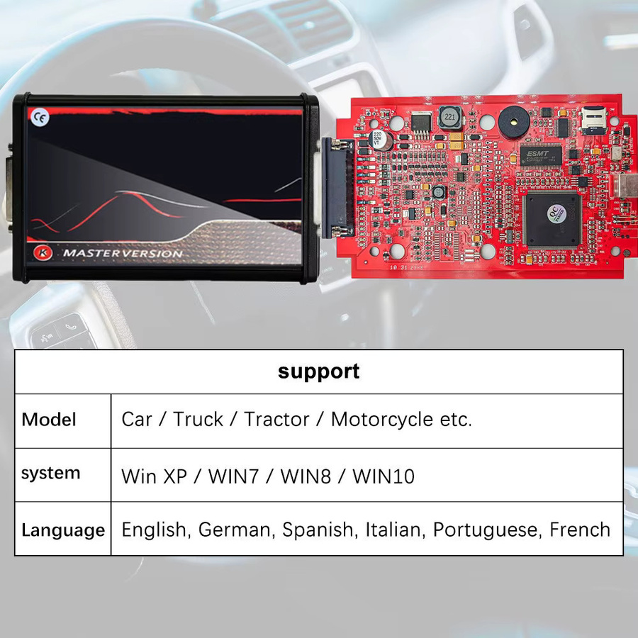 EKETOOL KESS V2.80 ECU Programmierer mit OBD2 Anschluss und roter PCB - Bild 3