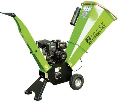 Zipper Benzin-Messerhäcksler ZI-HAEK4100 mit 4,1 kW 4-Takt-Motor für Aststärken bis 100 mm in Grün - Bild 3