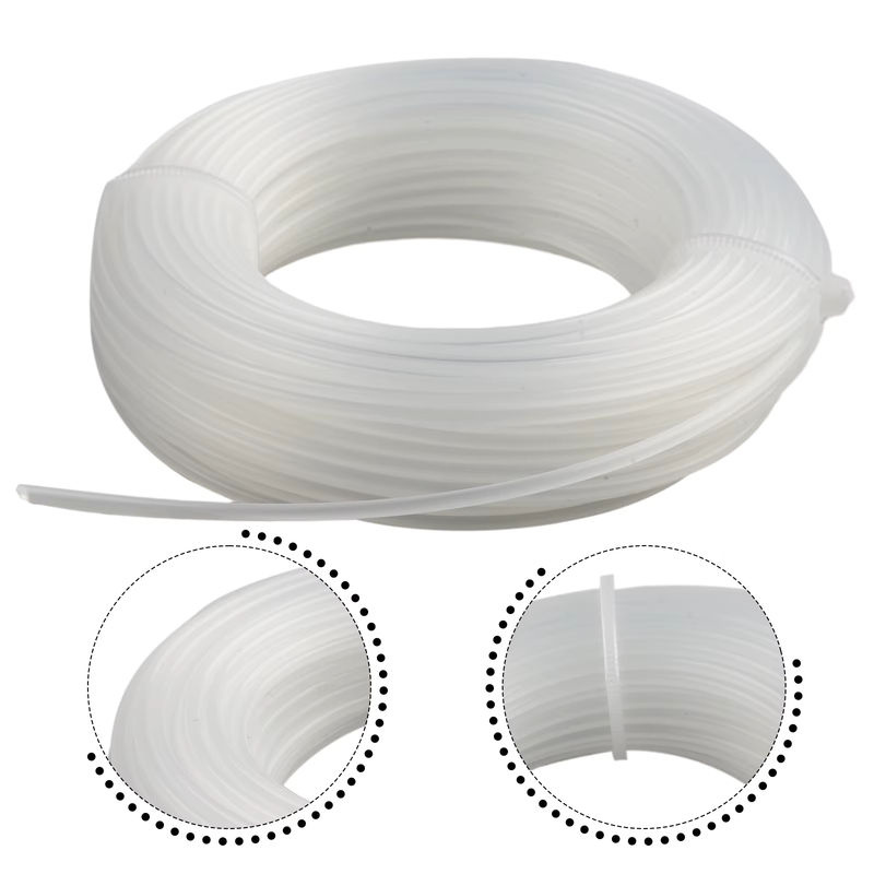 Vibratite Nylon Trimmerlinie für Rasenmäher, 1 Rolle, 20 m, Durchmesser: 1,6 mm / 2,0 mm, transparent - Bild 4