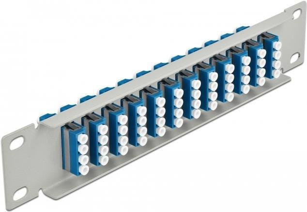 Delock Patch Panel SC SM X 48 in Grau, 1U, Breite: 25,4 cm - Bild 1