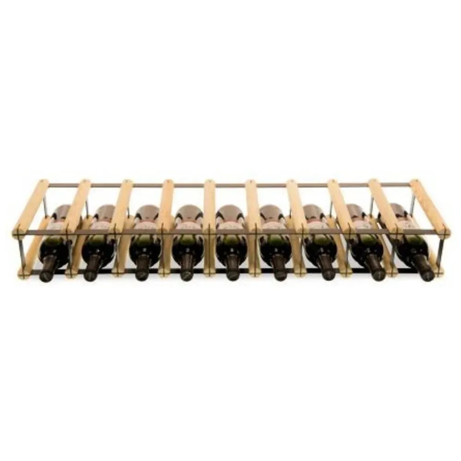 PROREGAL Modulares Weinregal Vinotega Mod Metal aus massivem Kiefernholz in Natur, H x B x T: 12,5 x 92,5 x 24,5 cm - Bild 2