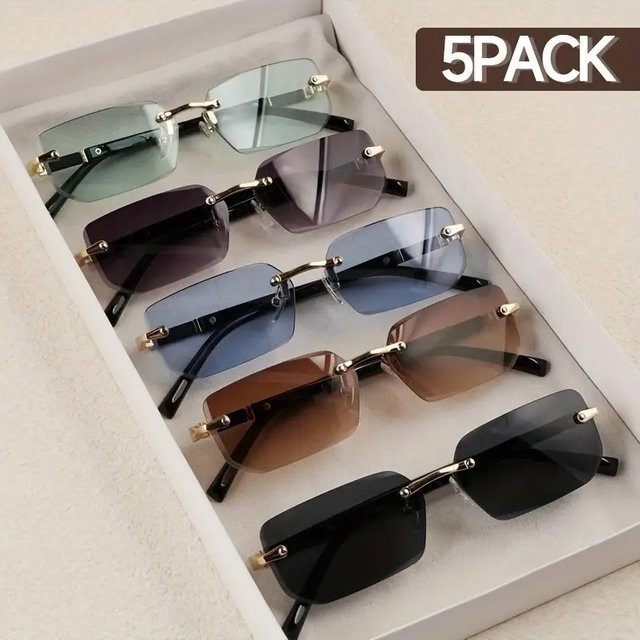 Hindfield Korrektionsbrille, Herren, quadratisch, rahmenlos, Metall, multicolour - Bild 1