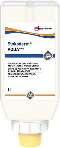 Stokoderm Aqua PURE Hautschutzcreme, 1000 ml, silikon-/parfümfrei - Bild 1