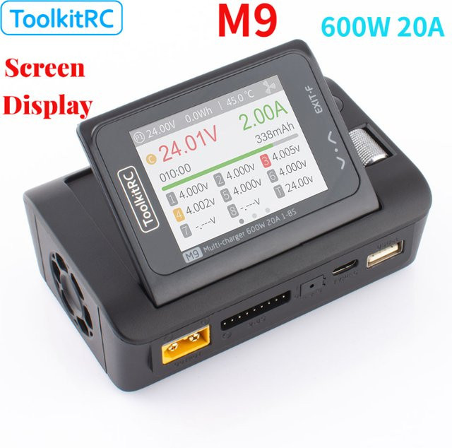 ToolkitRC M9 Lipo LiFe Akku-Ladegerät, USB, Schnellladung - Bild 1