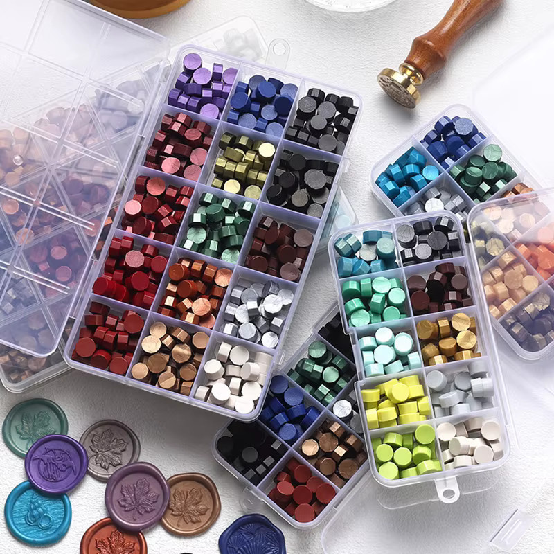 Retro-Siegelwachs-Perlen-Set in Multicolour für DIY-Projekte und Geschenkverpackungen - Bild 2