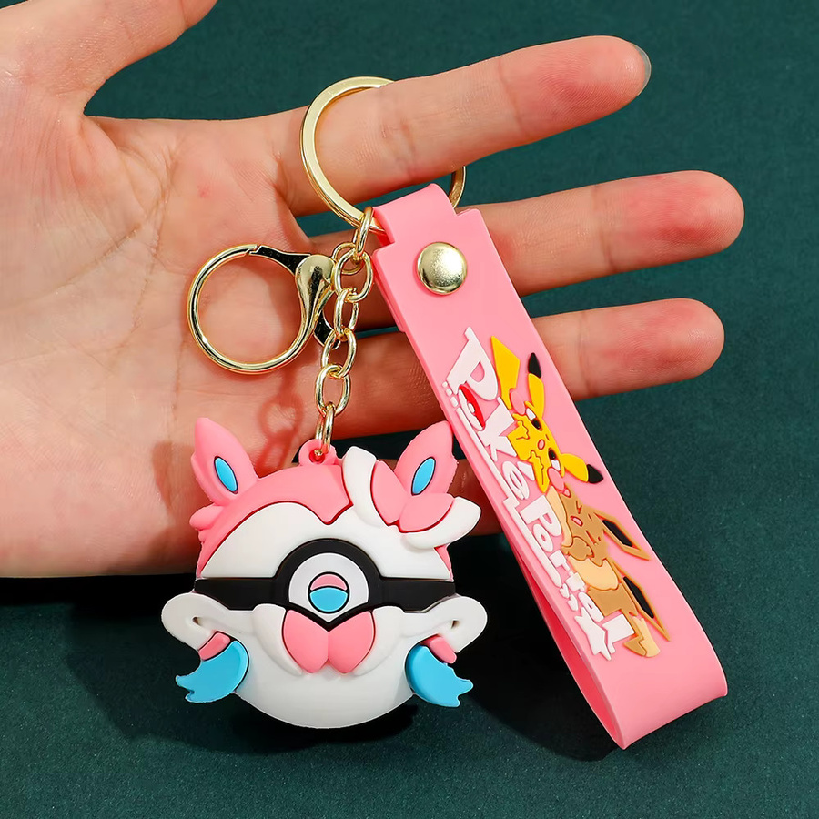Potdemiel Schlüsselanhänger-Set, Pokémon-Ball, PVC - Bild 2