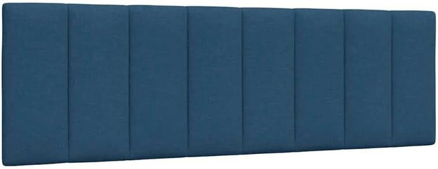 vidaXL Kopfteil-Kissen Hanko Blau, gepolstertes Wandpaneel aus Stoff mit Linien-Design, Breite: 160 cm - Bild 1