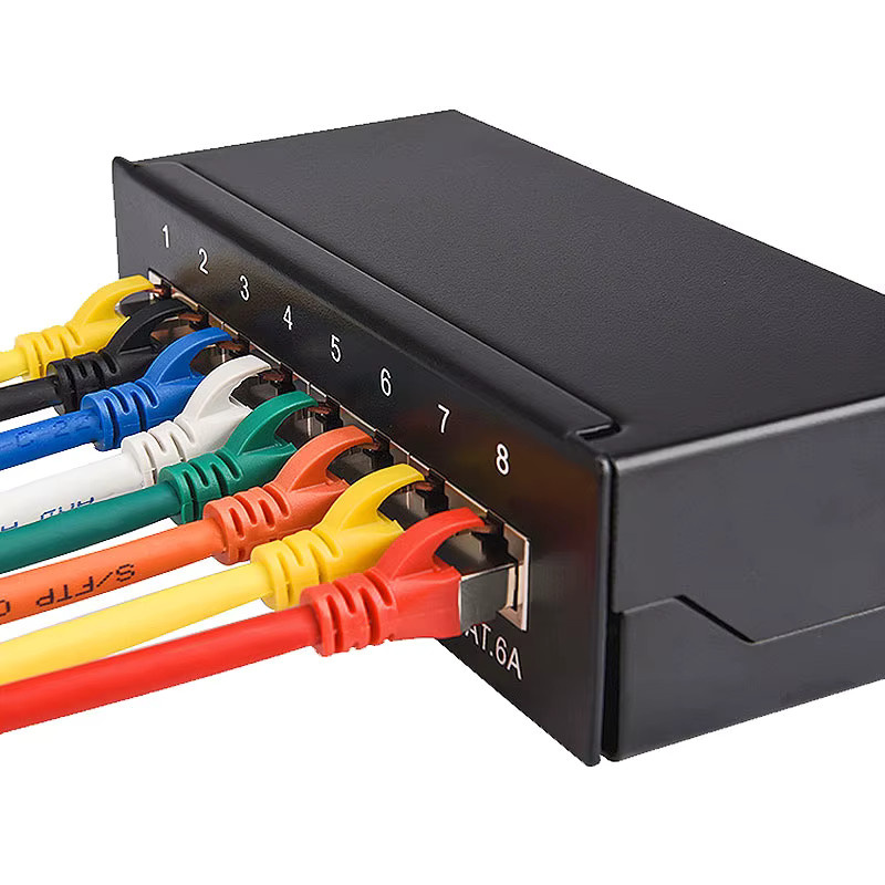 Linkwylan CAT6A SFTP Ethernet Patchkabel, 10 Gigabit, 500 MHz, Farbe: Rot, 12er Packung - Bild 2