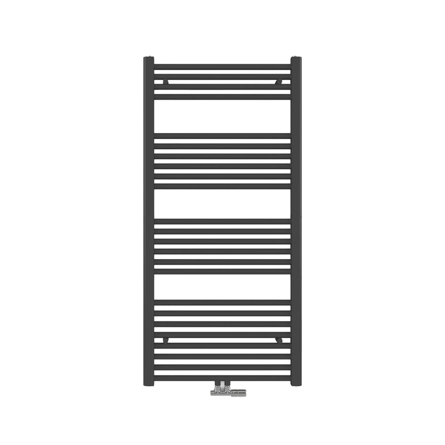 Emke Badheizkörper Handtuchwärmer in Anthrazit mit 598W, B/H: 60 x 120 cm - Bild 2