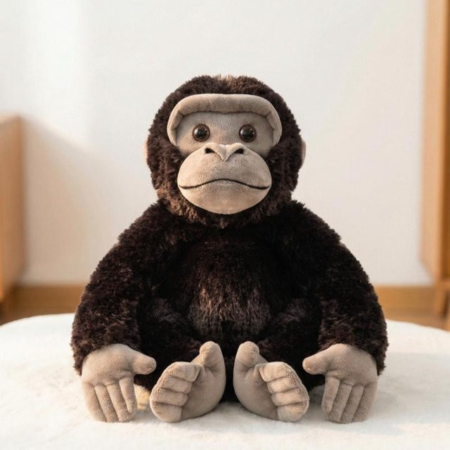 Linyi toy Gorilla Orang-Utan Plüschtier, Braun - Bild 1