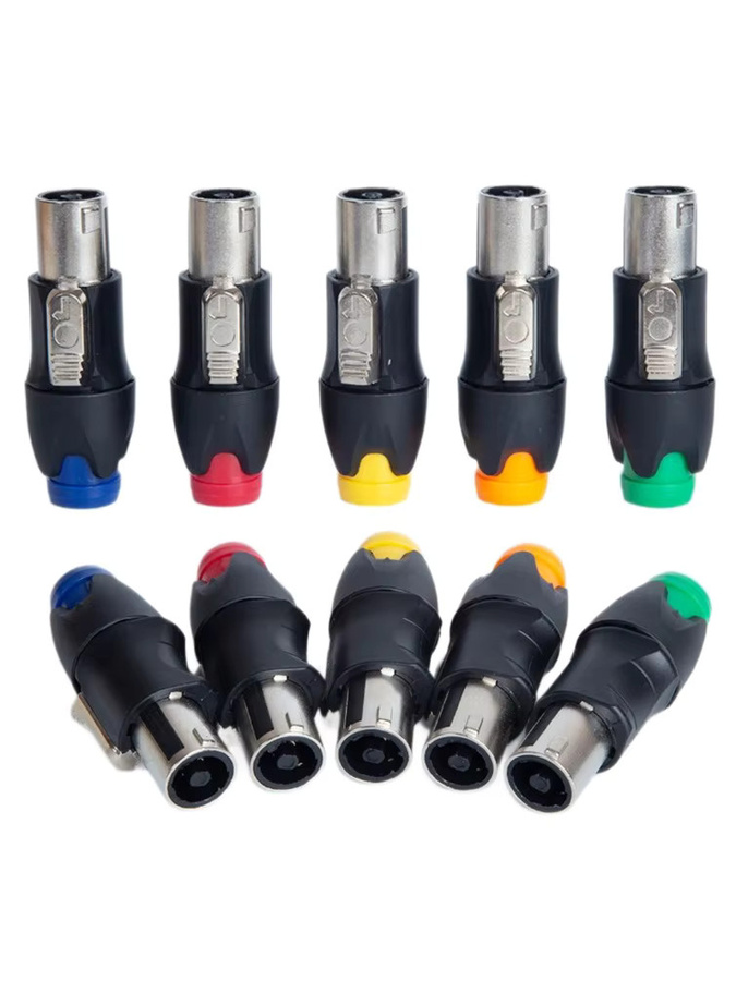 FRHY Speakon NL4FC 4-Pin Stecker Audio-Lautsprecherkabel-Verbinder in Orange - Bild 5