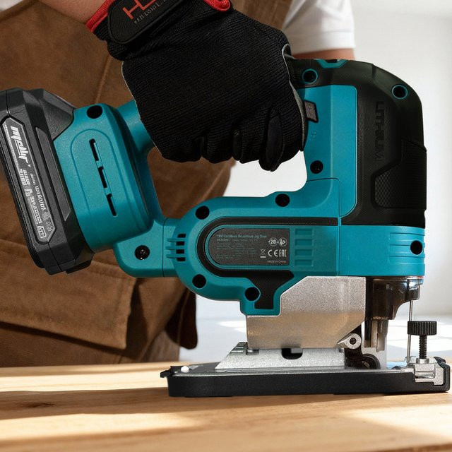 Mellif Bürstenlose Akku-Stichsäge für Makita 18V LXT Akkus, Elektrisches Holzbearbeitungs-Schneidwerkzeug (nur Werkzeug) - Bild 1