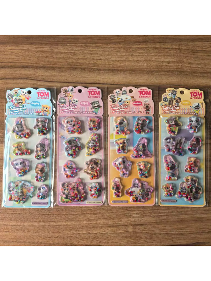 4er-Pack Tom & Friends glitzernde Shaker-Aufkleber in Multicolour für Kinder-DIY-Bastelarbeiten von AnimeWorlds Store - Bild 2