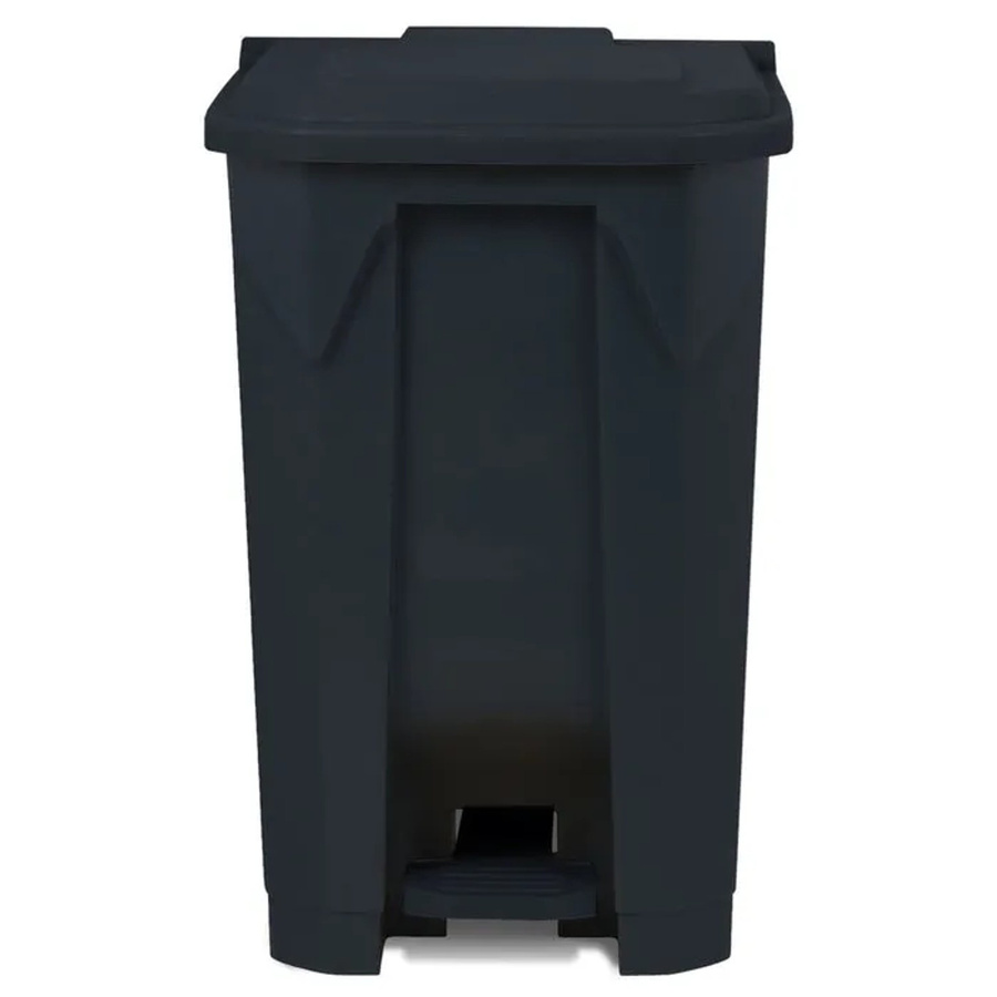 Karat Mülleimer Olaf Step-On Tretmülleimer aus Kunststoff, Grau, 80 Liter - Bild 2