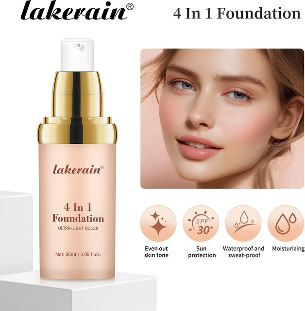 ibcccndc Foundation, farbwechselnd, feuchtigkeitsspendend, LSF 30+, Unisex - Bild 1